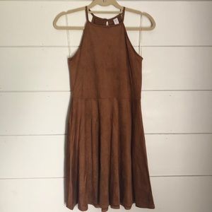 Suede Skater Dress